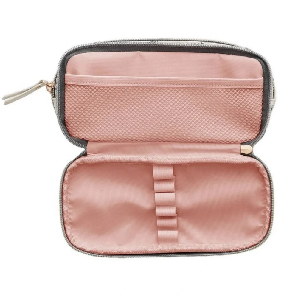 Blue Sky The Evergirl Faux Leather Zippered Pouch , Pressed Flowers